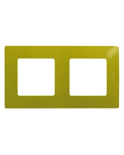 Рамка 2 поста Etika зеленый папоротник Legrand 672542 в Березниках Аксессуары для кабель-канала Pintop.ru