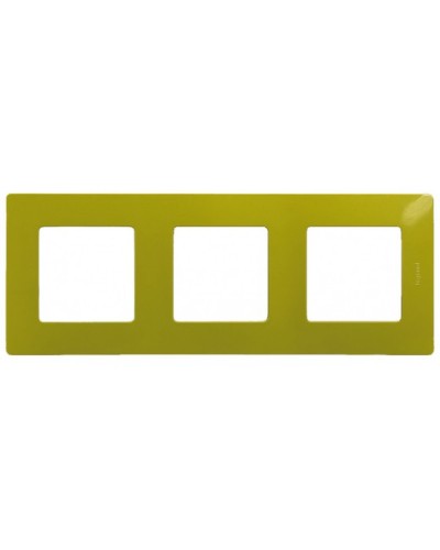 Рамка 3 поста Etika зеленый папоротник Legrand 672543 в Березниках Аксессуары для кабель-канала Pintop.ru