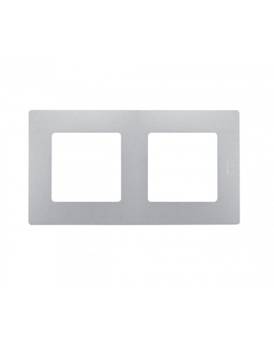 Рамка 2 поста Etika алюминий Legrand 672552 в Березниках Аксессуары для кабель-канала Pintop.ru