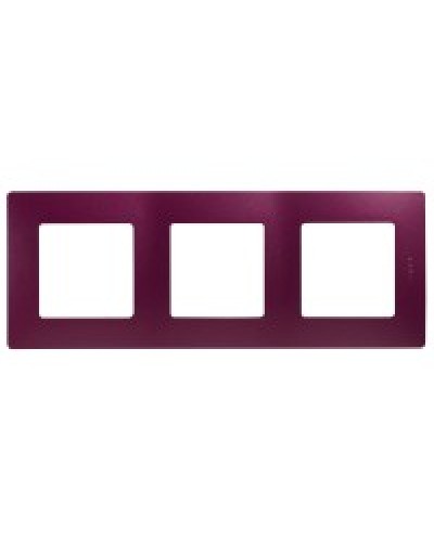 Рамка 3 поста Etika сливовый Legrand 672563 в Березниках Аксессуары для кабель-канала Pintop.ru