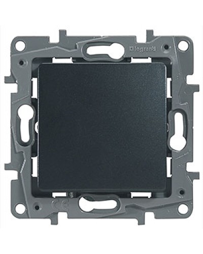 Выключатель без фиксации с Н.О./Н.З. контактом 6 A 250 В антрацит Etika Plus Legrand 672614 в Березниках Аксессуары для кабель-канала Pintop.ru