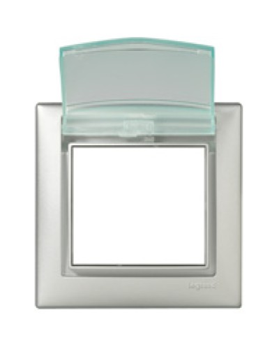Рамка влагозащищенная Valena IP 44 с крышкой алюминий Legrand 770150 в Березниках Аксессуары для кабель-канала Pintop.ru
