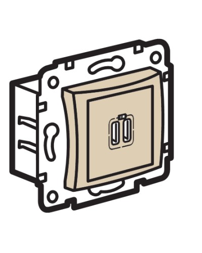 Устройство зарядное с коннекторами USB Legrand (774170) в Березниках Аксессуары для кабель-канала Pintop.ru