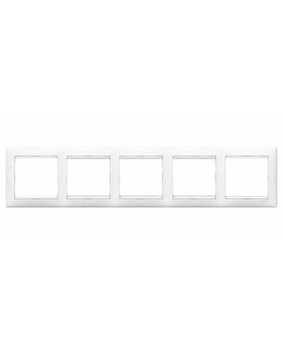Рамка 5 постов горизонтальный монтаж белый Valena Legrand 774455 в Березниках Аксессуары для кабель-канала Pintop.ru