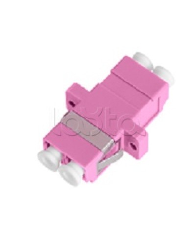 Адаптер NIKOMAX волоконно-оптический, соединительный, многомодовый, стандарта OM4, LC/UPC-LC/UPC, двойной, пластиковый, без шторки, с фланцами, маджента, уп-ка 2шт. NIKOMAX (NMF-OA2M4-FN-LCU-LCU-MG-2) в Березниках Проходные адаптеры и розетки оптические 