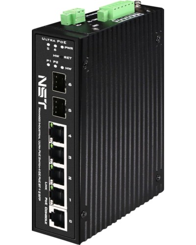 Промышленный управляемый (L2+) HiPoE коммутатор NST NS-SW-4G2G-PL/IM в Березниках Коммутаторы Pintop.ru