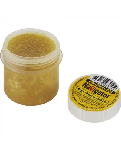 Жир паяльный Navigator 93 141 NEM-Zhn01-B20 (нейтральный, 20 гр) в Березниках Аксессуары для кабель-канала Pintop.ru