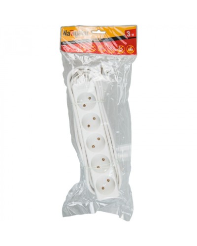 Удлинитель Navigator 71 553 NPE-S-05-300-X-2x0.75б/з 5 гн. 3м в Березниках Блоки розеток Pintop.ru