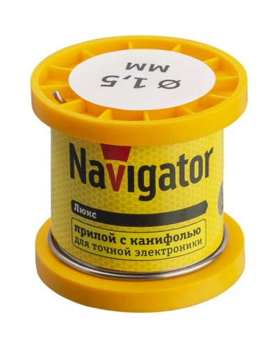 Припой Navigator 93 083 NEM-Pos02-61K-1.5-K100 (ПОС-61, катушка, 1.5 мм, 100 гр) в Березниках Аксессуары для кабель-канала Pintop.ru