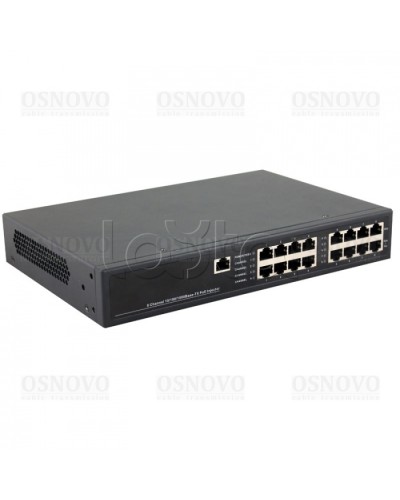 PoE-инжектор управляемый Gigabit Ethernet на 8 портов OSNOVO Midspan-8/150RGM в Березниках Блоки питания для кожухов и камер Pintop.ru