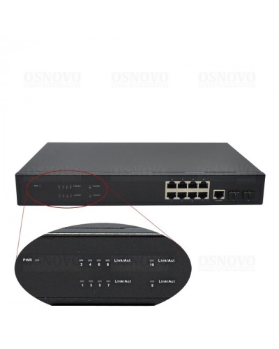 Коммутатор 10-портовый OSNOVO SW-70802/L2 в Березниках Коммутаторы Pintop.ru