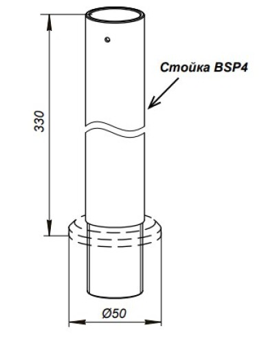 Стойка PERCo-BSP4 в Березниках Дополнительное оборудование для СКУД Pintop.ru