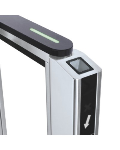 Передняя панель скоростного прохода PERCo-ST-11 со встроенным сканером штрихкода PERCo-FP11Q.1 в Березниках Ограждения Pintop.ru