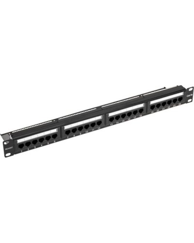 Панель коммутационная с кабельным органайзером 19, 1U, 24 порта, UTP, RJ-45, CAT 5e REXANT PRO (02-0031) в Березниках Аксессуары для стоек и шкафов Pintop.ru