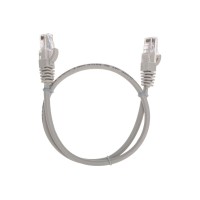 Патч-корд U/UTP, CAT 5e, RJ45-RJ45, 26AWG, LSZH, серый, 0,5м REXANT 02-0100-05