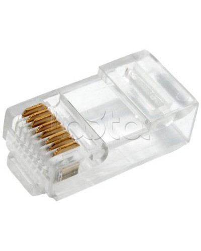 Разъем RJ-45 8P8C, кат. 5е (100шт/уп) REXANT 05-1021 в Березниках Коннекторы и разъемы Pintop.ru