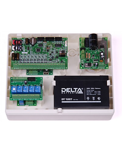 Корпус пластиковый для объектового оборудования компании Ритм Ritm Корпус Контакт под АКБ 7Ач в Березниках GSM мониторинг Ritm Pintop.ru