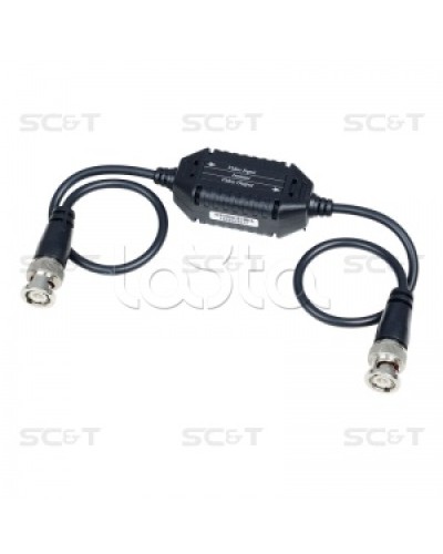 Изолятор коаксиального кабеля (AHD/CVI/TVI) для защиты от искажений по земле SC&T GL001HDP в Березниках Видеоусилители, Модуляторы, Делители Pintop.ru