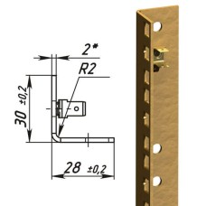 Направляющие L-образные для шкафов 33U (2 шт/уп.) TLK TLK-VNS2-L-33U