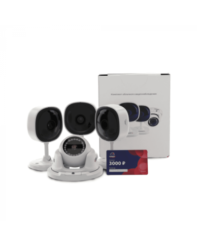 Комплект облачного видеонаблюдения TRASSIR 4TR1Cloud3000 в Березниках IP-камеры Pintop.ru