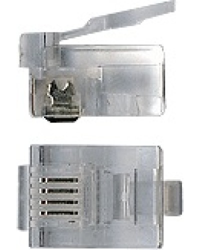 Коннектор RJ12 д/кабеля 6-ти контактный TWT-PL12-6P6C/100 в Березниках Аксессуары для кабель-канала Pintop.ru