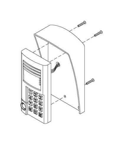 Комплект монтажный для блоков вызова БВД-SM100х, БВД-341х, БВД-402х, БВД-404х Vizit МК-341 в Березниках Аксессуары для многоабонентных систем Pintop.ru