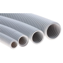 Труба ПНД гофрир. тяжелая, цвет чёрный, диам 20мм Экопласт 21020