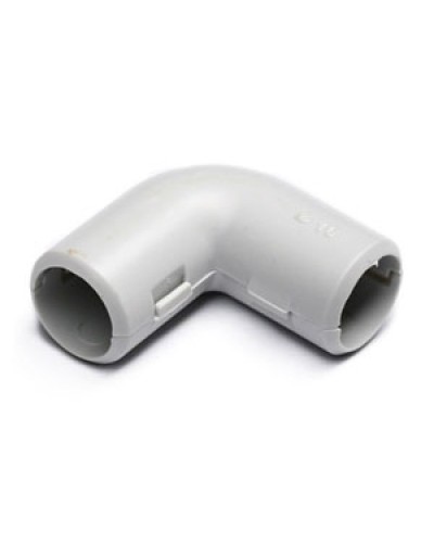 Угол 90° (из двух частей) для труб D16 мм, без галогена Экопласт 41216HF в Березниках Повороты, муфты, тройники Pintop.ru