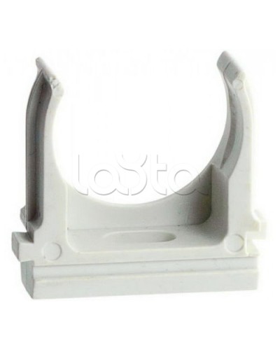 Держатель (клипса) для гофрированной или жесткой гладкой трубы D16 мм, без галогена Экопласт 41716HF в Березниках Держатели, клипсы, скобы Pintop.ru