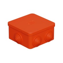 Коробка огн. E110, о/п 85х85х50мм,без галогена, 12 вых., IP55, 8P, оранж. Экопласт (43041HF)