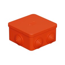 Коробка огн. E110, о/п 85х85х50мм,без галогена, 12 вых., IP55, 4P, оранж. Экопласт (43111HF)