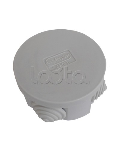 Коробка распределительная о/п с крышкой D65х35 мм, 4 вых., без галогена Экопласт 44004HF в Березниках Распределительные коробки Pintop.ru