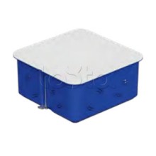 Коробка распределительная c/п. с крышкой, 100х100х50мм, IP30 цвет синий (1шт) Экопласт (44656-1)