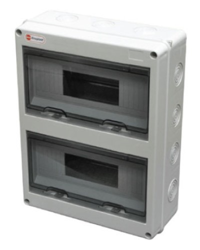 Шкаф настенный, 24 модулей, IP65 Экопласт 46424 в Березниках Боксы для автоматов Pintop.ru