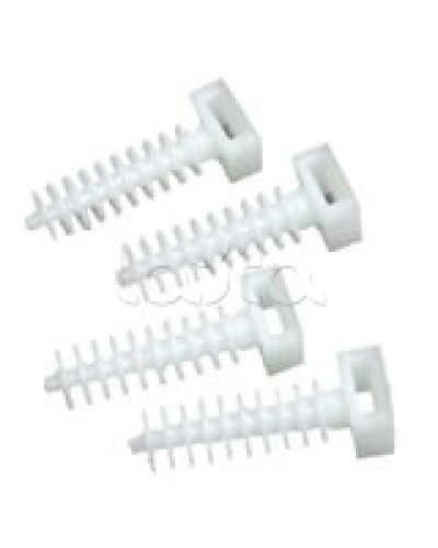 Держатель хомутов для установки в отверстиях D8 мм 37х13 мм Экопласт 47214 в Березниках Крепеж: Дюбели, шурупы, саморезы Pintop.ru