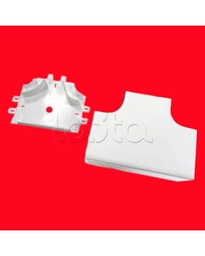 Угол Т-образный 100х55 с задней стенкой и разделителями для кабель-канала серии ARC-LAN Экопласт 576411 в Березниках Аксессуары для кабель-канала Pintop.ru