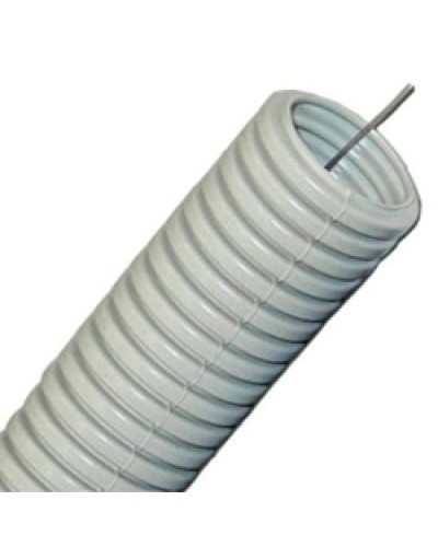 Труба гофрированная ПП легкая диам 40 мм, с зондом, без галогена, трудногорючая Экопласт 60140HFR в Березниках Труба (ОКЛ) Экопласт Pintop.ru