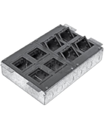 Люк в пол на 8 модулей с суппортом и коробкой Экопласт 70083 в Березниках Системы лючков и колонн Pintop.ru