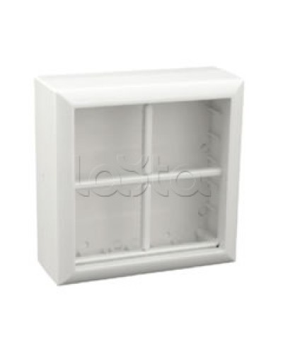 Коробка для открытой проводки на 4 поста 45х45 мм Экопласт 72948 в Березниках Распределительные коробки Pintop.ru