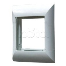 Суппорт для розетки 45x45 на 2 модуля Экопласт 73909-1