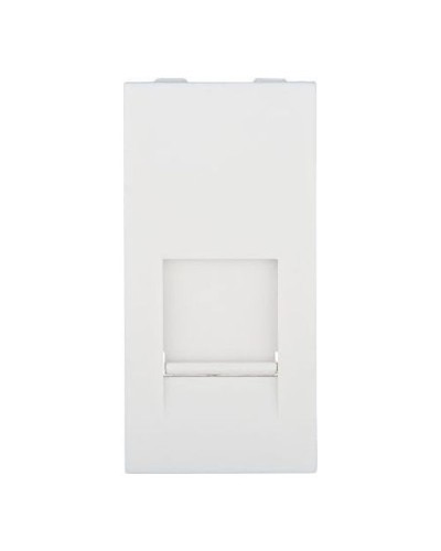 Накладка для розетки телефонной, компьютерной RJ, 45х22,5 мм (белый) LK45 Экопласт (853104) в Березниках Аксессуары для кабель-канала Pintop.ru