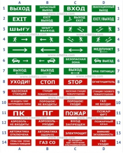 Табло Электротехника и Автоматика ЛЮКС-12 Человек по лестнице вправо вниз в Березниках Оповещатели Pintop.ru