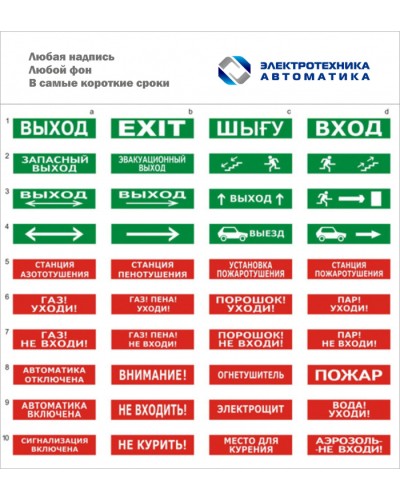 Оповещатель табло световое Электротехника и Автоматика ЛЮКС-24 СН Порошок не входи в Березниках Оповещатели Pintop.ru