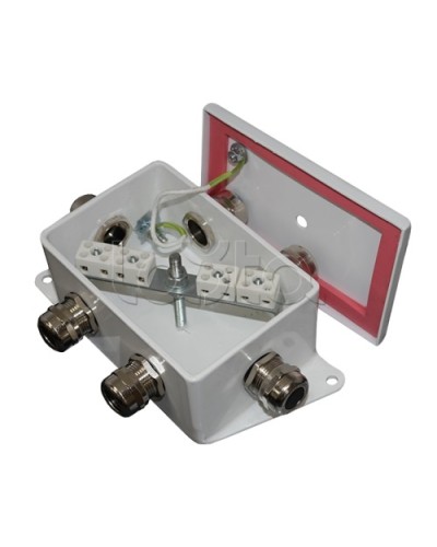 Коробка монтажная огнестойкая Гефест КМ-О (6к)-IP66-d, четыре ввода 120х80х68 в Березниках Распределительные коробки Pintop.ru