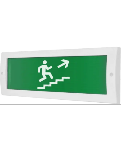 Табло М-12 Человек по лестнице вправо вверх(ИП Раченков А.В.) в Березниках Оповещатели Pintop.ru