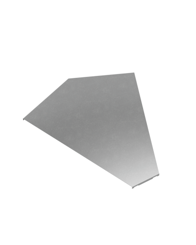 Крышка горизонтального угла 45 гр. 600 мм ПЛЮС КМ-Профиль (KGLplus45-600) в Березниках Аксессуары для лотков Pintop.ru