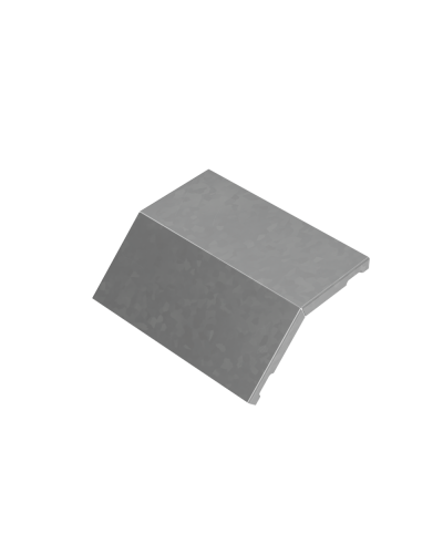 Крышка внешнего вертикального угла 45 гр. 200 мм ПЛЮС HD КМ-Профиль (KVLplus45-200 HD) в Березниках Аксессуары для лотков Pintop.ru