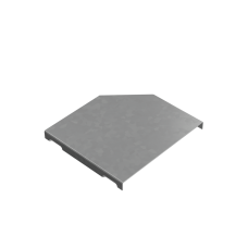 Крышка переходника левого 100-150 мм "ПЛЮС" КМ-Профиль (KPDplus100-150-L)