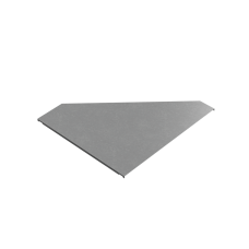 Крышка переходника левого 150-600 мм "ПЛЮС" INOX304 КМ-Профиль (KPDplus150-600-L INOX304)