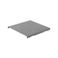 Крышка на угол внешний вертикальный 100х600 мм с разворотом трассы на 180 гр. "ПЛЮС" INOX304 КМ-Профиль (KVLTDplus90-100-600 INOX304)